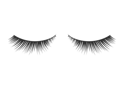 PNG model sexy artificial mascara whipped eyelash beauty closed paste buildup overhead cilia long logotype facial procedure thin sample pattern realistic line salon makeup fake design vector girl.

