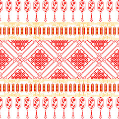 Chinese seamless pattern. Vector illustration design digital file download for print, printable, wallpaper, background, decoration, texture, textile and many projects.