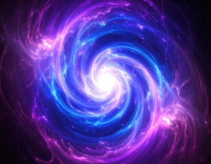 Abstract swirling vortex of vibrant colors (3)