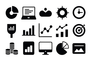 Marketing and Advertising Vector Icons – Thin Line Editable Stroke Collection
