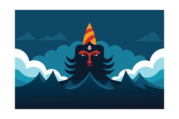 Stormy Sea Awakens Vasuki from the Depths