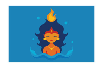 Vasuki Breathing Mystical Underwater Flames