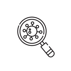 Microorganism icon, Virus Symbol Outline icon Transparent background