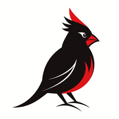 Cardinal Bird Silhouette Icon