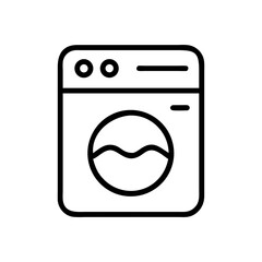 Washing machine line icon