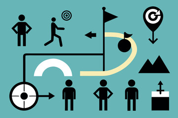 Thin Line Marketing Icons Collection – Editable Stroke Vector for Digital Advertising