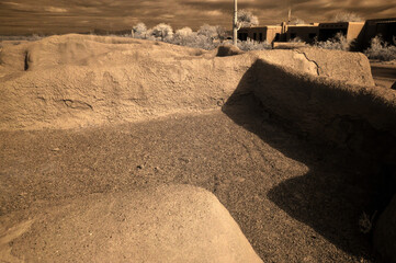 Casa Grande National Monument Infrared Sepia Tone