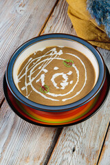 Soups with seasoning and herbs