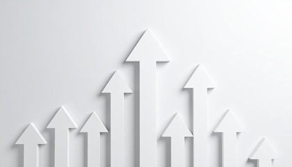 Abstract upward trend graphic