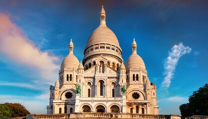 basilica of the sacred heart of montmartre commonly known as sacre coeur basilica in paris france