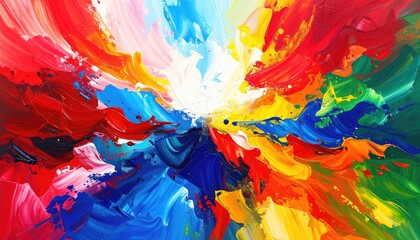 Abstract vibrant color explosion (1)