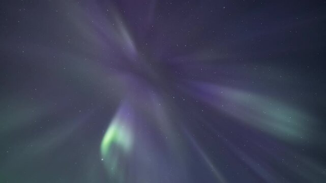 Auroral corona in the sky