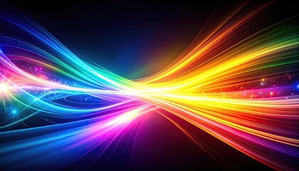 Abstract vibrant energy flow