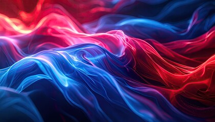 Abstract vibrant flowing colors