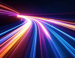 Abstract vibrant light trails (4)