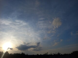 The atmosphere changes during the golden color as the background of the dusk sky.	
