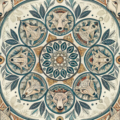 seamless pattern with flowers
