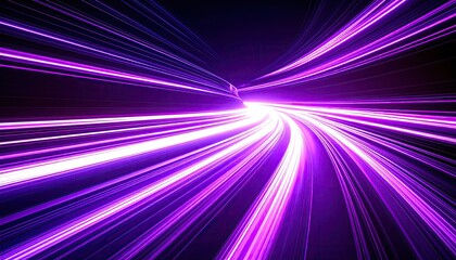 Abstract vibrant tunnel of light streaks