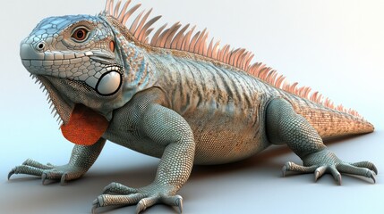 Obraz premium Large iguana, detailed