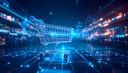Digital Shopping Cart with Online Retail.