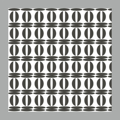  Vector geometric seamless monochrome pattern
