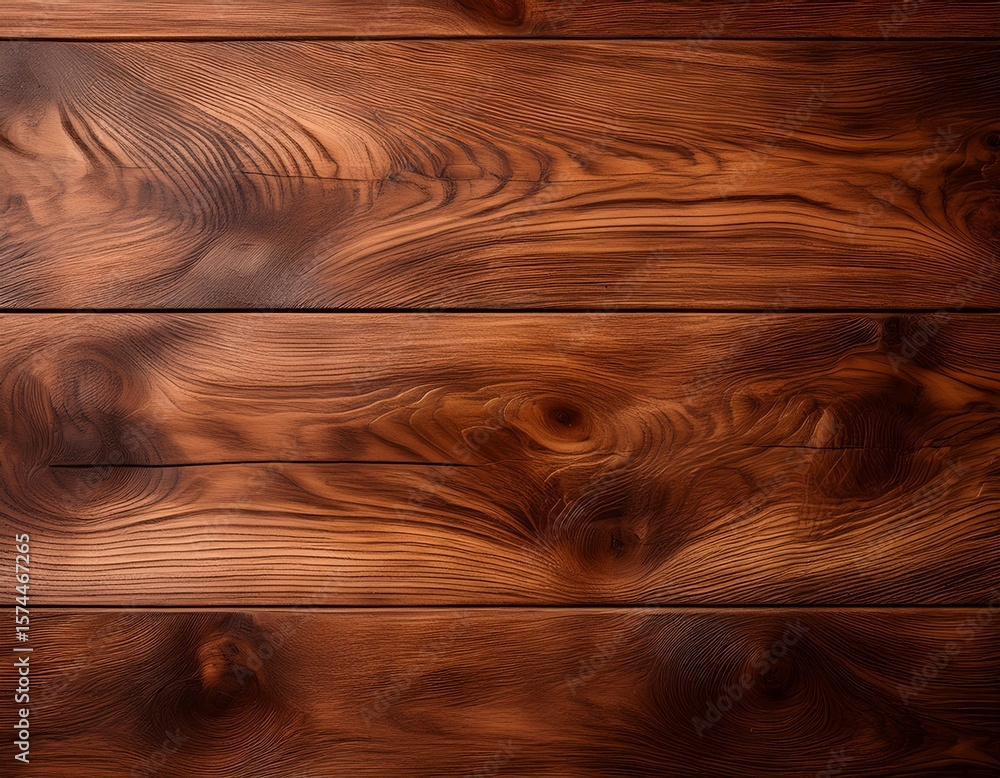 Poster high resolution image of a brown wooden butcher block surface ideal for backgrounds and textures