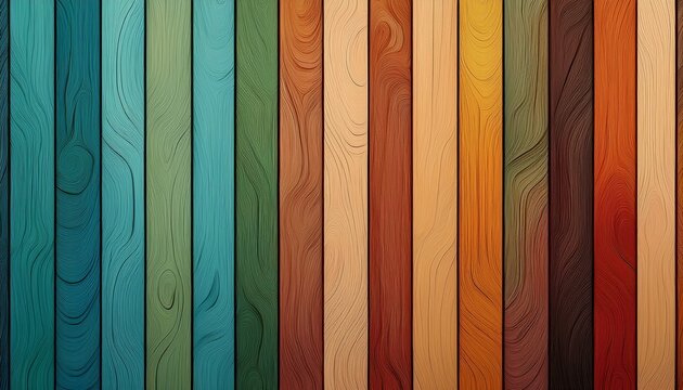 wood plank wall vertical slats wood texture seamless pattern different colors design