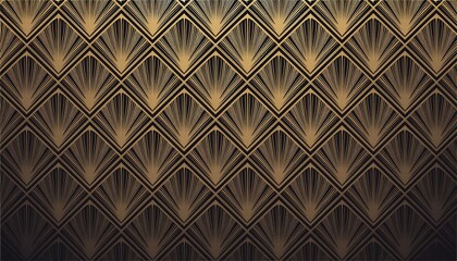 black geometric pattern background with modern art deco style