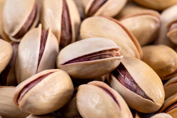 Close-Up of Fresh Pistachio Nuts with Natural Texture