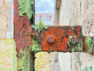 Rusty fence.