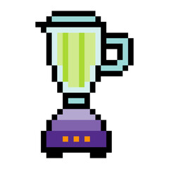 Blender in pixel art style