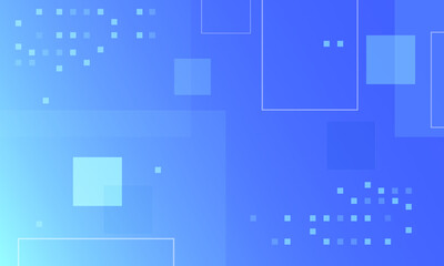 Blue abstract background with squares. Vector illustration