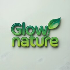 Vibrant "Glow Nature" Logo on a Light Background