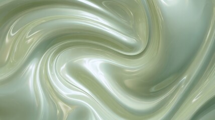 Smooth flowing texture with soft green tones. Neural network AI generated