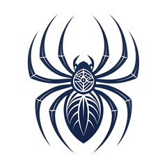 Spider unique vector illustration on white background.