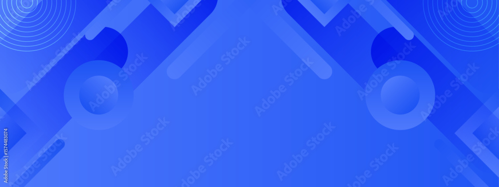 Poster blue abstract background with geometric shapes suitable for modern design projects, web backgrounds,