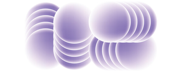 Layered purple spheres with soft glow abstract gradient