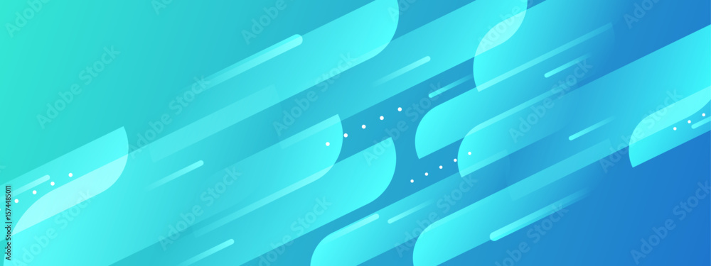 Aufkleber abstract blue gradient background with overlapping shapes suitable for presentations, web design, so