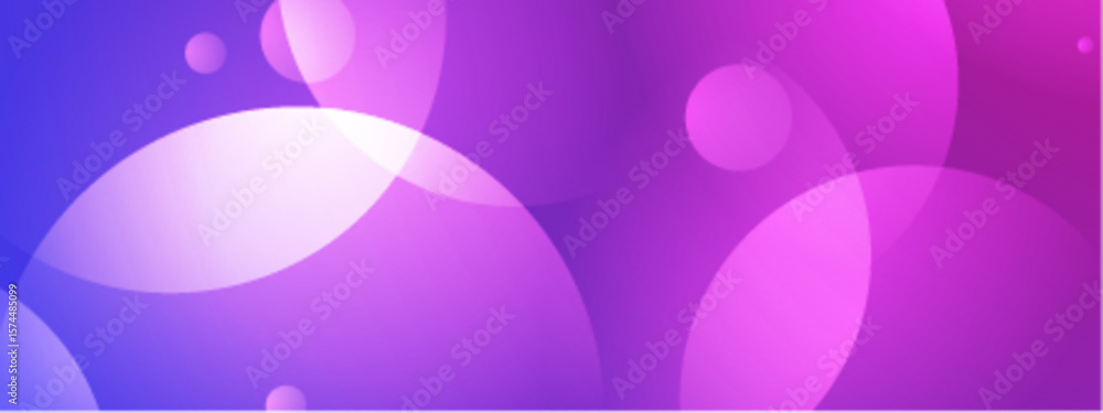 Poster overlapping purple translucent circles in an abstract background, perfect for digital design project