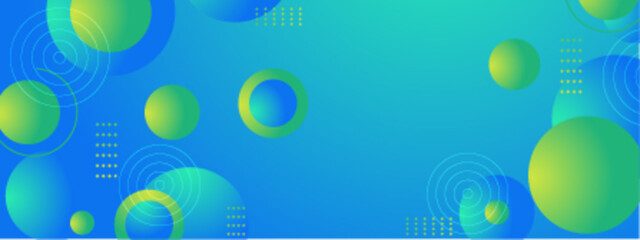 Abstract blue green circle pattern suitable for backgrounds, digital designs, textiles, and web graphics with a modern and vibrant feel.