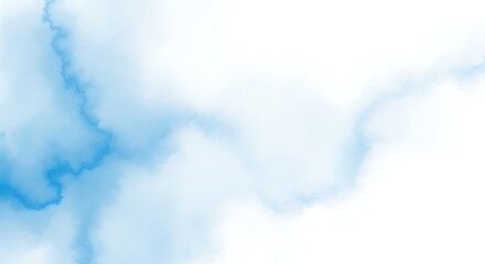 Fototapeta premium Abstract design with light blue flowing shapes.