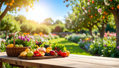 Fresh Fruit Harvest Garden Bounty.