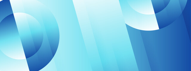 Abstract blue gradient background with overlapping circles and lines. Suitable for tech presentations, website designs, and digital artwork projects.