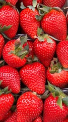 Strawberry Fresh Organic. Farm Market Healthy Eat Background