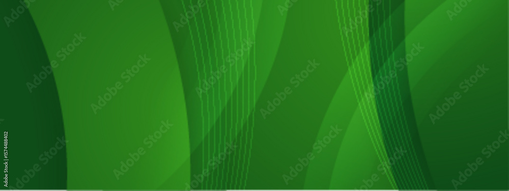 Poster abstract green curves and lines for dynamic backgrounds, artistic designs, technology concepts, and 