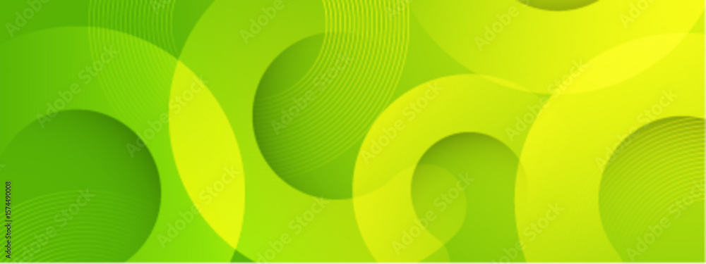 Aufkleber overlapping green circles with lines, ideal for abstract backgrounds, geometric patterns, or modern 