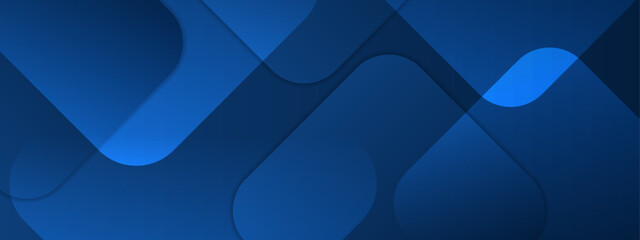 Overlapping blue shapes create abstract design, ideal for backgrounds, posters, and digital art projects requiring modern and artistic visuals.