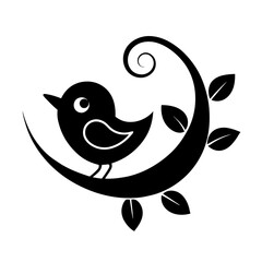 bird with heart