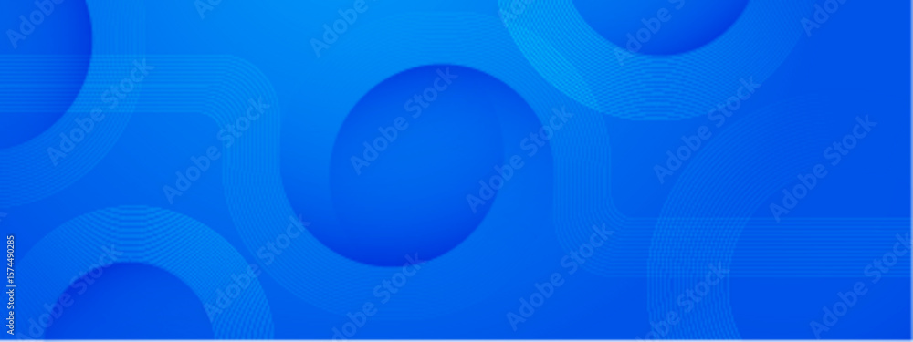 Poster abstract blue background with overlapping circles and lines suitable for graphic design projects, we