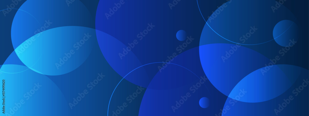 Aufkleber overlapping blue circles create a minimalist and modern abstract design suitable for backgrounds, br